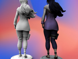 hyuga hinata from anime naruto 3d print model 3D Принт Модель