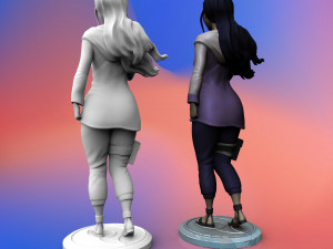 hyuga hinata from anime naruto 3d print model 3D Принт Модель