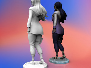 hyuga hinata from anime naruto 3d print model 3D Принт Модель