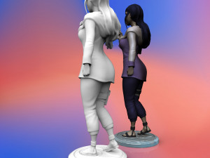 hyuga hinata from anime naruto 3d print model 3D Принт Модель