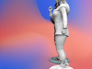 hyuga hinata from anime naruto 3d print model 3D Принт Модель