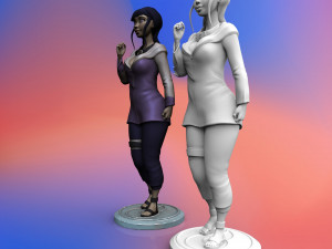 hyuga hinata from anime naruto 3d print model 3D Принт Модель