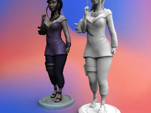 hyuga hinata from anime naruto 3d print model 3D Print Model