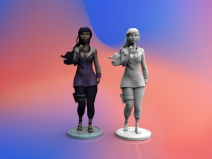 hyuga hinata from anime naruto 3d print model 3D Принт Модель