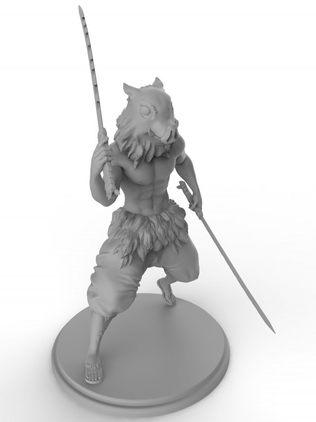 hashibira inosuke from demon slayer 3d print model Modelo de Impressão 3D .c4d .max .obj .3ds .fbx .stl .blend 