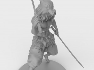 hashibira inosuke from demon slayer 3d print model Modelo de Impressão 3D