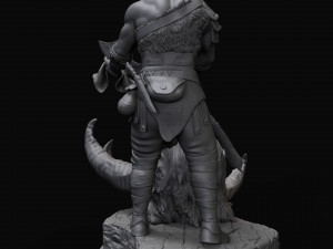 Kratos with the head of daudi 3d print model 3D 打印模型