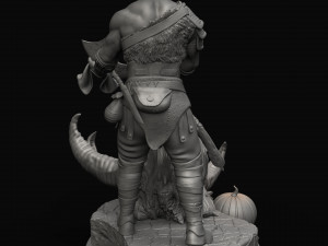 Kratos with the head of daudi 3d print model 3D 打印模型