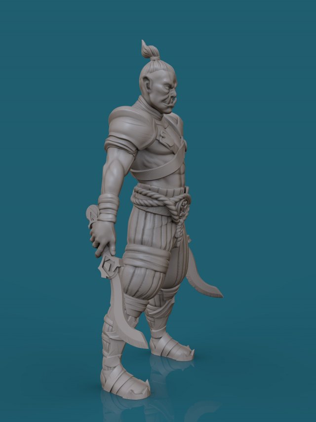 Estatua armadura Samurai 3D model