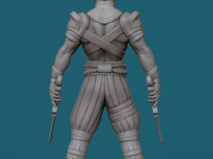 orc with two swords 3d print model 3D Принт Модель