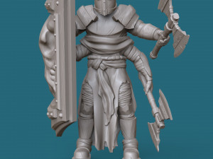 four-armed orc knight 3d print model Modelo de impresión 3D