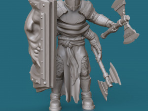 four-armed orc knight 3d print model 3D Print Model