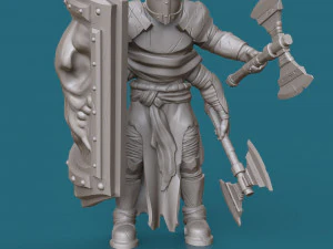 four-armed orc knight 3d print model 3D Print Model