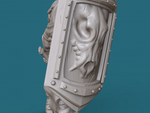 four-armed orc knight 3d print model 3D Print Model
