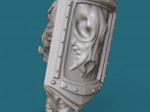 four-armed orc knight 3d print model 3D Print Model