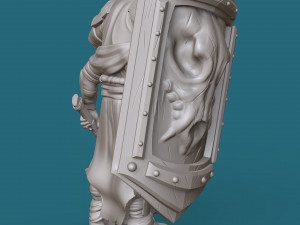 four-armed orc knight 3d print model 3D Print Model