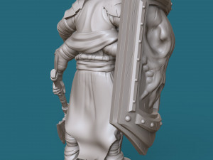 four-armed orc knight 3d print model 3D Print Model