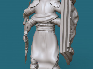 four-armed orc knight 3d print model 3D Print Model