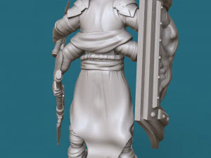 four-armed orc knight 3d print model 3D Print Model