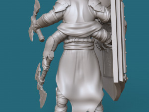 four-armed orc knight 3d print model 3D Print Model