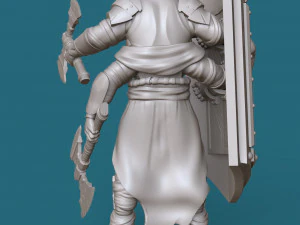 four-armed orc knight 3d print model 3D Print Model