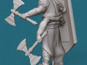 four-armed orc knight 3d print model 3D Print Model