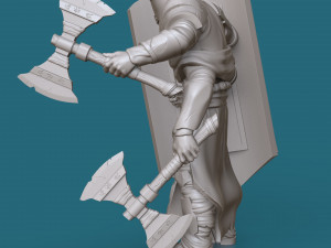 four-armed orc knight 3d print model 3D Print Model