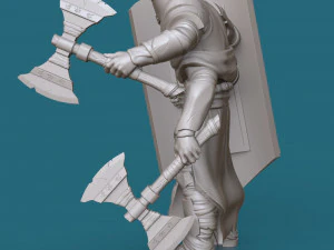 four-armed orc knight 3d print model 3D Print Model