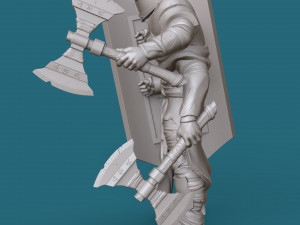 four-armed orc knight 3d print model 3D Print Model