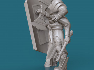 four-armed orc knight 3d print model 3D Print Model