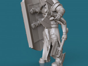 four-armed orc knight 3d print model 3D Print Model