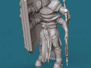 four-armed orc knight 3d print model 3D Print Model