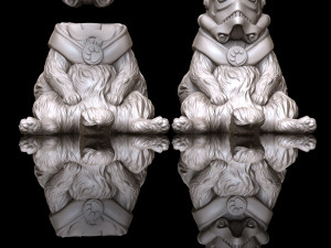 cute and chubby stormtrooper cat 3d print model 3D Принт Модель