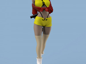 Faye valentine from cowboy bepop 3d print model 3D Print Model