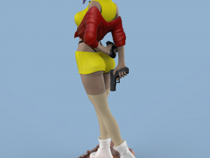 Faye valentine from cowboy bepop 3d print model 3D Print Model