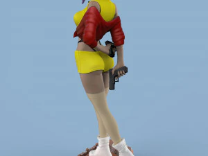 Faye valentine from cowboy bepop 3d print model 3D Print Model