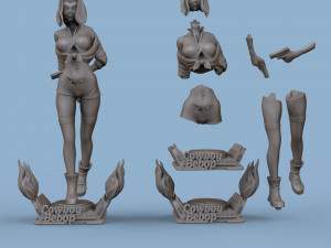 Faye valentine from cowboy bepop 3d print model 3D Print Model