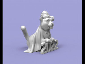 cute and chubby tiger 2022 3d print model 3D Принт Модель