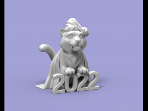 cute and chubby tiger 2022 3d print model 3D Принт Модель