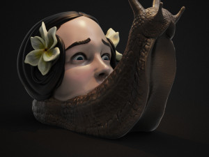 horror snail 3d print model 3D Print Model