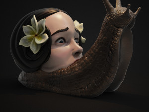 horror snail 3d print model 3D Принт Модель