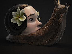 horror snail 3d print model 3D Принт Модель
