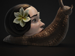 horror snail 3d print model 3D Принт Модель