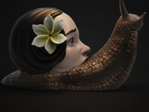 horror snail 3d print model 3D Print Model