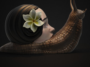 horror snail 3d print model 3D Принт Модель