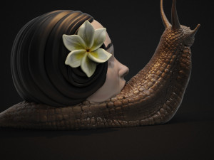 horror snail 3d print model 3D Принт Модель
