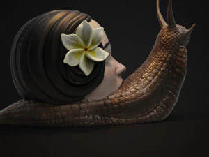 horror snail 3d print model 3D Print Model