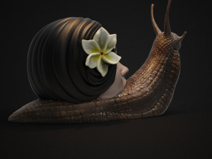 horror snail 3d print model 3D Принт Модель