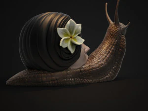 horror snail 3d print model 3D Print Model