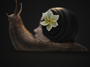 horror snail 3d print model 3D Принт Модель